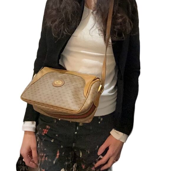 Gucci micro gg canvas and red and green web cross body bag - Picture 7 of 16